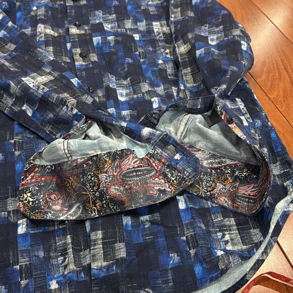 ROBERT GRAHAM Rodney Classic Fit Abstract Shirt size M - Picture 8 of 12
